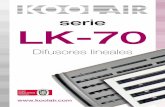 LK-70 es NEW - koolair.com · LK-70 1 ÍNDICE Modelo LK-70 Introducción 2 Modelos y dimensiones 3 Datos técnicos. Tablas de selección 9 Datos técnicos ... 900 900 882 1 2 1015