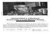 v Literatura Entrevista a Luis Merino Reyes · Luis Merino Reyes es un escritor de sólida trayectoria. Inició su labor literaria en 1936, y pertenece -en consecuencia- a la Generación