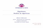 Algoritmos: An´alisis de algoritmos - QueGrande.orgquegrande.org/.../2/Alg/teoria/08-09/tema_1_-_analisis_de_algoritmos.pdf · Algoritmos - An´alisis de algoritmos - 15 Observaci´on: