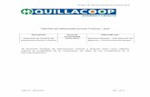 TARIFARIO DE OPERACIONES ACTIVAS Y ... - quillacoop.com.pe 2019.pdf · mejorar la rentabilidad de la Cooperativa sin dejar de ser competitivos en el mercado financiero. Descripción