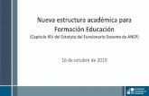 Nueva estructura académica para Formación Educacióncerpdelnorte.cfe.edu.uy/images/banners/pdf/Nuevo_Captulo_XIV16_de... · • Contenido propuesto por CFE, discutido y negociado