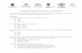 Olimpiada de Química de Castilla y León año 2018 · 2018-03-21 · 1 Olimpiada de Química de Castilla y León año 2018 Hay una sola opción correcta para cada cuestión. Se sumará