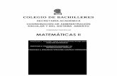 COLEGIO DE BACHILLERESrepositorio.cbachilleres.edu.mx/wp-content/material/compendios/segundo/... · incógnitas y la función lineal como modelo algebraico. La gráfica de una función