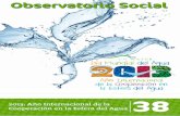 Observatorio Social · 2017-12-05 · implementación de una gestión integral del agua. Javier Bogantes Díaz (presidente del Tribunal Latinoamericano del Agua) sos-tiene que la