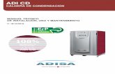 CALDERA DE CONDENSACIÓNadisaheating.com/wp-content/uploads/2016/09/ADI-CD-ESP_v18-10-2019-Instalador-min.pdfLas calderas marca ADISA, modelo ADI CD, son calderas de condensación