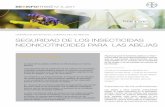 SEGURIDAD DE LOS INSECTICIDAS NEONICOTINOIDES PARA LAS …beecare.bayer.com/bilder/upload/dynamicContentFull/Publications/BEE... · raíces, el insecticida se desplaza por el xilema,