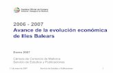 Avance de la evolución económica de Baleares en el 200311 de enero de 2007 Servicio de Estudios y Publicaciones 1 2006 - 2007 ... Fue el más elevado de los últimos 30 años China