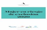 Mujer en riesgo de exclusión 2020...Mujer en riesgo de exclusión 2020 - undación Adecco 4 Objetivos El informe #EmpleoParaTodas: La mujer en ries - go de exclusión en el mercado