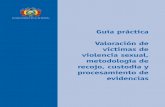 Guía práctica Valoración de víctimas de violencia sexual ......Guía práctica Valoración de víctimas de violencia sexual, metodología de recojo, custodia y ... metros cúbicos