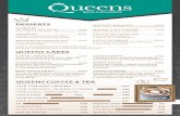 DESSERTS - Queens Barqueensbar.com.ar/wp-content/uploads/2018/05/Menu.pdf · VEGGIE COMBO ..... $349. Bastones de calabaza y espinaca rebozados en panko con salsa Isabel. • PARA
