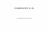 Carozzi Memoria 2018 V1 - Carozzi Corporativo · Carozzi, que ya son una tradición desde hace dos décadas, para todos nuestros colaboradores y sus familias, con la sorprendente