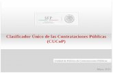 Clasificador Único de las Contrataciones Públicas (CUCoP)it-acapulco.edu.mx/.../PRESENTACIoN_DEL_CUCOP.pdf · 2019-05-10 · estructura general cog vs. cucop. arquitectura cucop.