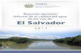 Resumen ejecutivo Informe de la calidad del agua de los ... · Resumen ejecutivo Informe de la calidad del agua de los ríos de El Salvador 2017 ... Excelente Facilita el desarrollo