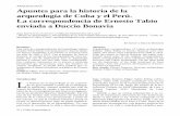 Cuba Arqueológica Apuntes para la historia de la ...cubaarqueologica.org/document/ra6n2-06.pdf · Apuntes para la historia de la arqueología de Cuba y el Perú. La correspondencia