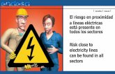 ESPAÑOL INGLES El riesgo en proximidad a líneas eléctricas ...para garantizar su seguridad (variante del trazado, cambio de características de la línea...). If the work in the