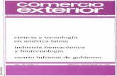 ciencia y tecnología en américa latina industria ...revistas.bancomext.gob.mx/rce/magazines/264/12/CE_NOVIEMBRE_1992.pdf · Con la biotecnología ha surgido un nuevo paradigma de