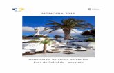 MEMORIA 2016 - Gobierno de Canarias...Memoria 2016 5 6 | 3. Gestión Económica 3.1 Total Presupuesto 3.2 Facturación a Terceros 3.3 Suministros y Contratación 4. Funcionamiento