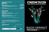 BACH VERMUT...La Tocata y fuga en re menor, BWV 538 de Bach presenta en su primer movi-miento un estilo concertante, con numerosos cambios entre teclados indicados en la partitura