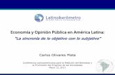 Economía y Opinión Pública en América Latinamfps.inegi.org.mx/Presentas/Dia2/Sesion4/CarlosOlivares.pdfGrupos de países % de población bajo la línea de pobreza Distribución