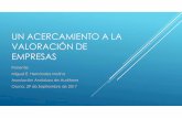 Asociación Andaluza de Auditores - 9$/25$&,Ð1 · 2017-09-29 · CURSO SOBRE VALORACIÓN DE EMPRESAS (OSUNA, 29/09/2.017) Ponente: Miguel E. Hernández Molina (ROAC 3.558) 5 En tanto