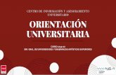 UNIVERSITARIA ORIENT ACIÓ N · 2020-01-17 · Fundamentos del Arte II / Latín II / Matemáticas Aplicadas a las Ciencias Sociales II ... [a × M1 + b × M2] Las universidades podrán