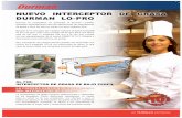 Nuevo iNterceptor de grasa durmaN lo-pro · 2017-09-23 · Nuevo iNterceptor de grasa durmaN lo-pro Durman se enorgullece en presentar el Durman Lo-PRO, diseñado especialmente para
