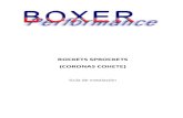 ROCKETS SPROCKETS (CORONAS COHETE)boxer-performance.com/wp-content/themes/common/docs/...Si la sincronización de los arboles de levas es correcta, apriete el tornillo de fijación