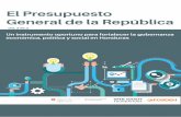 El Presupuesto General de la República...La elaboración de la Alerta “La importancia de las disposiciones del Presupuesto General de la República de Honduras” es un aporte especial
