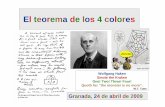 El teorema de los 4 colores - WordPress.com · Augustus de Morgan Augustus de Morgan (1806-1871) estaba muy interesado en la conjetura de los 4 colores y difundió entre sus colegas