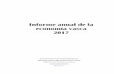 Informe anual de la economía vasca 2017...Informe anual 2017 2 Departamento de Hacienda y Economía: Dirección de Economía y Planificación A pesar de que esa tasa no recupera los