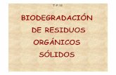 BIODEGRADACIÓN DE RESIDUOS ORGÁNICOS SÓLIDOSingenieroambiental.com/4012/biodegradresiduos.pdfde un resto orgánico en los causes de agua se expresa en términos de: DBO = demanda