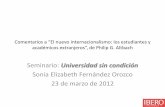Semiótica de Saussure - UATintercambioacademico.uat.edu.mx/archivosdescarga/internac_2012/Soniafd... · Desigualdades •El número de investigadores en los países empobrecidos
