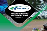 PRECIO SUGERIDO DEL FABRICANTE · 2019-10-13 · Amanco Costa Rica / Amanco Acabados Sistema de gestión de calidad RE-007/12/2005 ... TUBERIA COLOR VERDE Medida 100 mm 150 mm 200