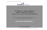 INDICADORES DE PRECIOS DE LA ECONOMÍA · 2016-09-12 · De otra parte, contiene los Índices de Precios de Comercio Exterior y los Índices Unificados de Precios de la Construcción.