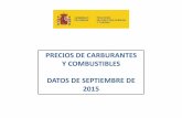 PRECIOS DE CARBURANTES Y COMBUSTIBLES precios de venta al p£›blico (PVP) y precios sin impuestos (PSI)