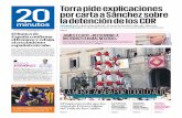 Torra pide explicaciones por carta a Sánchez sobre la detención … · 2019-09-25 · do de acetona (TATP) y termi-ta, este último un explosivo de mezcla casera basado en el óxido