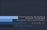 Observatorio de Política Exterior Uruguaya - 2016 · del Frente Amplio (2005-2010), definido como una orientación de la política exterior hacia la búsqueda de una inserción internacional