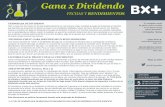 Gana x Dividendo - Blog Grupo Financiero BX+estrategia.vepormas.com/wp-content/uploads/2016/05/... · “DIVIDEND YIELD”: PARA IDENTIFICAR UN BUEN DIVIDENDO @AyEVeporMas La nota
