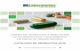 Catálogo de produCtos 2016 - hgl.laa la reposición de nutrientes involucrados en el funcionamiento normal de la glándula tiroides. La demostrada acción de la canela y fibras prebióticas