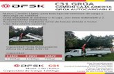 C31 GRÚA - DFSKdfsk.es/.../uploads/c31-con-grua-autocargante-2019-hc24.pdfC31 GRÚA Nuevo Camión Ligero para todo tipo de servicios de carga y descarga de material. Grúa adaptable
