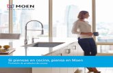 Si piensas en cocina, piensa en Moenen.moen.com.mx/assets/moencom/documents/literature...Modelo Ilustrado 90º Moderna 90˚: el diseño que conquistó al mundo. Rociador extraíble