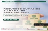 RECURSOS HUMANOS Y LA LEY DEL SERVICIO CIVIL · Preguntas frecuentes: ... Miembro del Consejo Directivo de SUNAFIL y Gerente de Desarrollo del Sistema de Recursos Humanos en SERVIR.