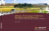 Africa Transport Policies Performance Reviewdocuments.worldbank.org/curated/en/235621468010229415/...perhaps too limited; it might have been more beneficial to focus on governance,