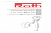 Instrucciones de montaje del regulador de nivel mecánico ... - Roth-Spain/regulador_nivel... · 1) Leer detenidamente las instrucciones de montaje de la válvula reguladora de nivel.
