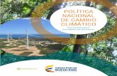 POLÍTICA NACIONAL DE CAMBIO CLIMÁTICO · 2019-11-23 · (ii) educación, formación y sensibiliza-ción a públicos, (iii) planificación de la gestión del cambio climático y
