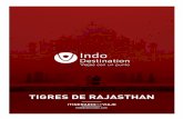 TIGRES DE RAJASTHAN - Indo Destination RJT05 IT Tigres de Rajasthan.pdf · Llegada a Jaipur y asistencia a la Ceremonia Aarti en el Templo Birla y visita al Templo de Ganesha donde