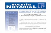 BOLETÍN NOTARIAL - Mailpro Notarial Balance 2018... · considerar la Memoria y Rendición de Cuentas Anual y el Presupuesto de gastos y cálculo de recursos para el próximo período;