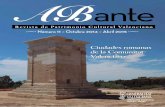 Ciudades romanas de la Comunitat Valenciana 11.pdf · natural, con una rica flora y fauna. La actividad industrial se producía mediante una planificación y un aprovechamiento de