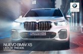 NUEVO BMW X5 · 2020-01-29 · Techo de cristal panorámico, eléctrico, corredizo y abatible. Con persiana solar, deflector de viento y apertura opcional de confort con el mando