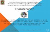 ESTADO LIBRE ASOCIADO DE PUERTO RICO Departamento … que Requiere la Administracion de...procesos que requiere la administraciÓn de rehabilitaciÓn vocacional para los servicios